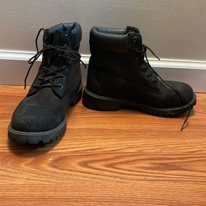 Black timberland boots